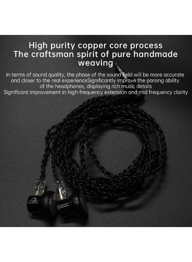 إن دي كابل ND 10-2 سماعات احترافي، نحاس خالٍ من الأكسجين، صوت عالي الدقة Hi-Fi، 3.5 مم، 2-Pin قابل للفصل، كابل سماعات IEM متوافق مع KZ و CCA و TRN و QKZ و CVJ - Image 4